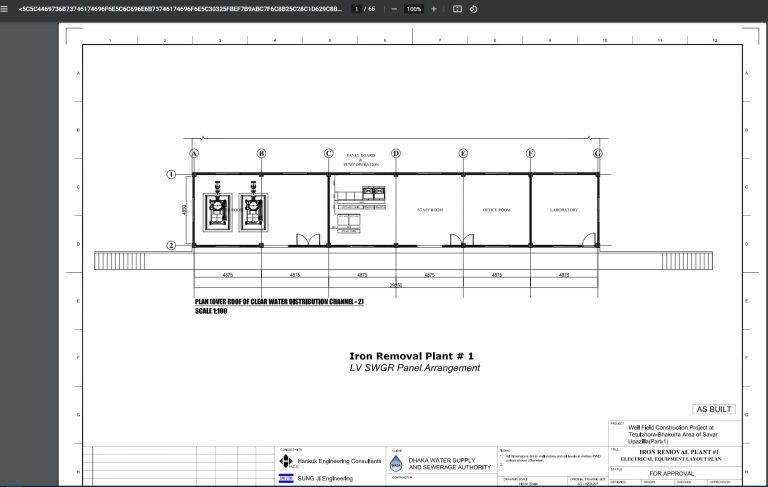 Switch Gear Panel Arrangement Drawing Handover