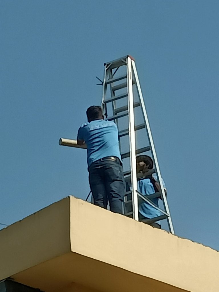 DTW-109 Radio communication check by new Antenna installing