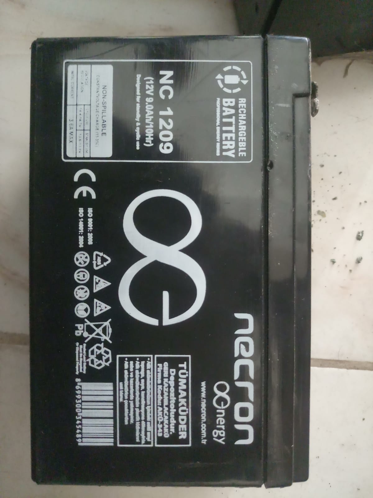 CCTV UPS BATTERY SPECIFICATION