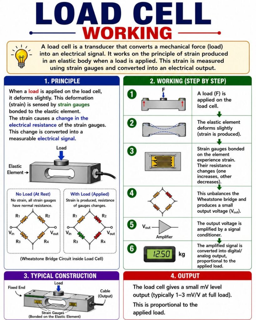 Load cell working principle